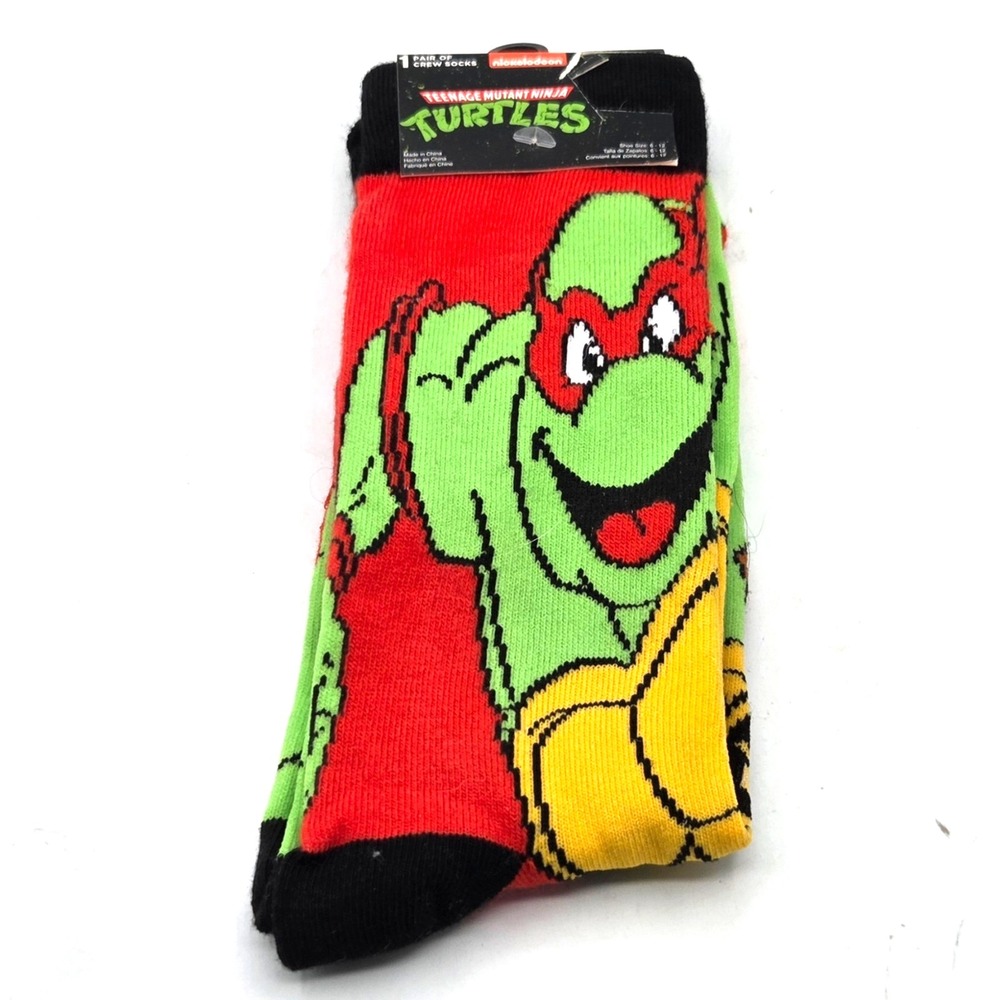 NEW  Teenage Mutant‎ Ninja Turtles Socks - 1 PAIR🧦Shoe Size 6-12